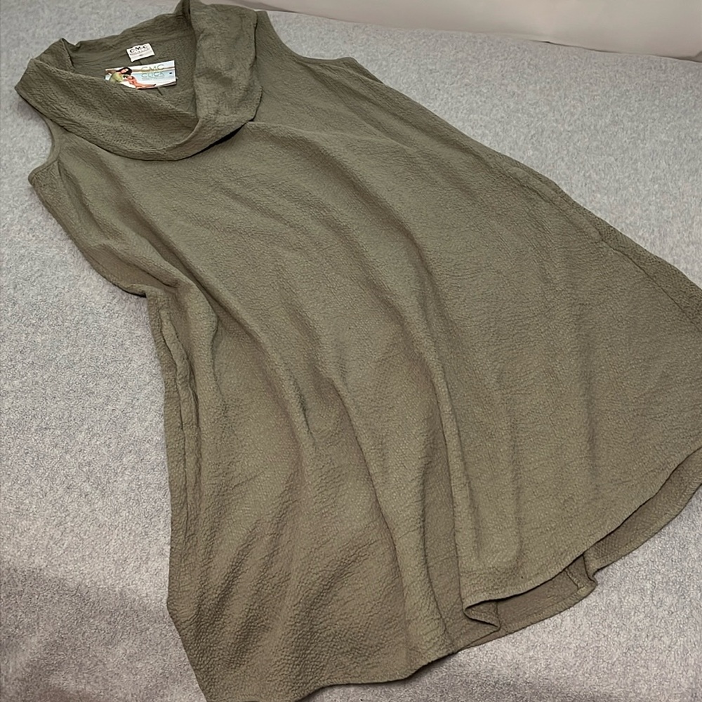 Casual Sleeveless Aline Dress Large Cotton Coastal Summer Flowy